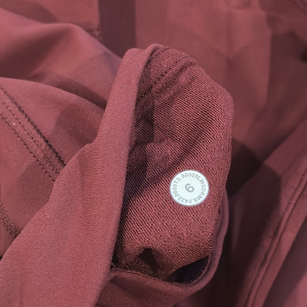 Lululemon Groove Super-High-Rise Flared Pant Nulu size 6 NWT Red Merlot… - Picture 6 of 7